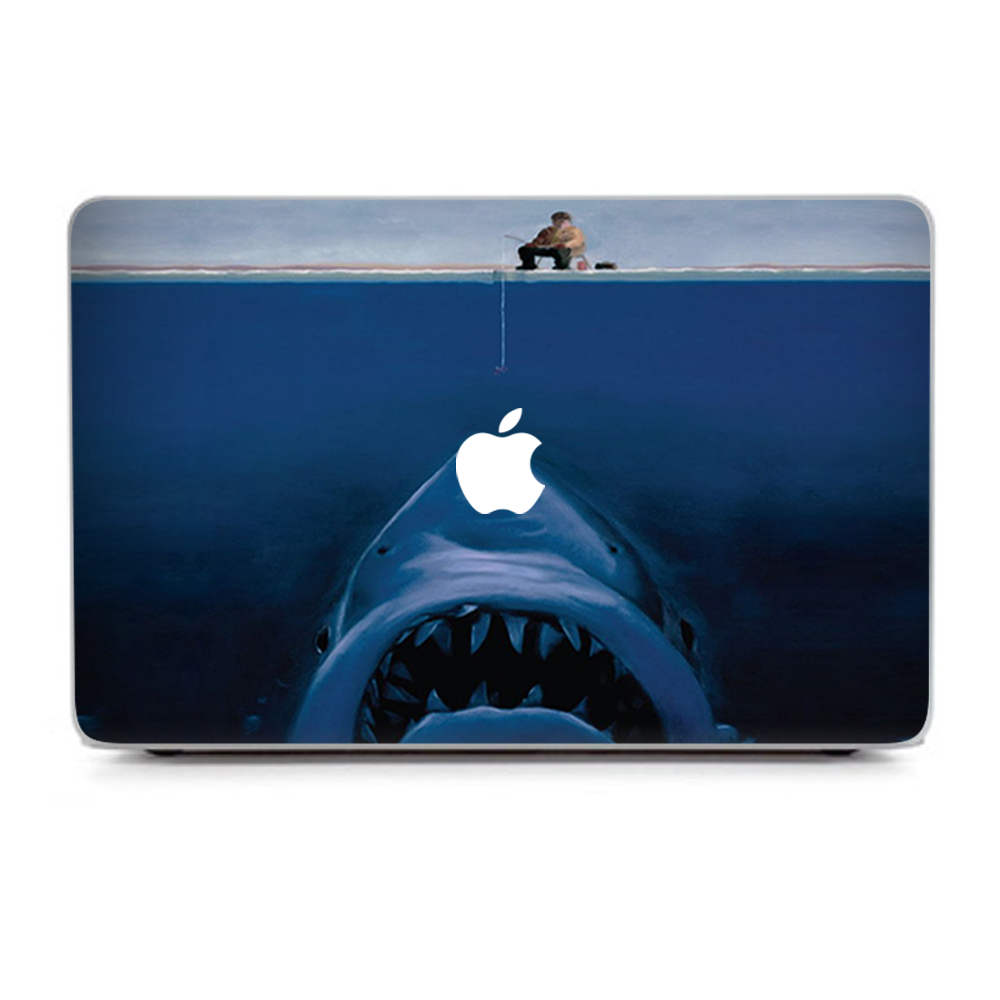 Skin Vinyl Itsaskin Pour MacBook Pro 15" Retina - Motif Mâchoires Blanc