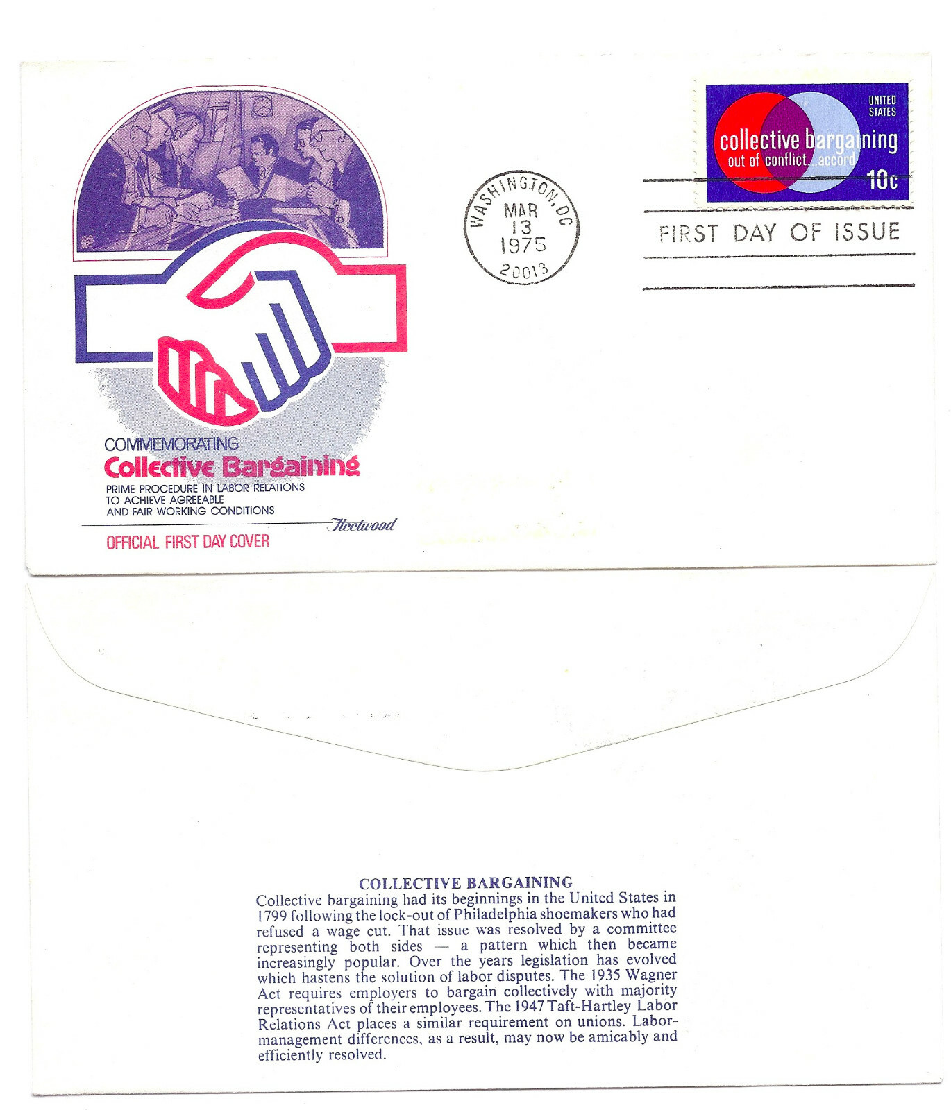 1558 Collective Bargaining, Fleetwood FDC