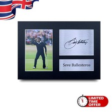Unframed Seve Ballesteros A4 Autograph Photo - Perfect Gift for Golf Fans