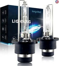 Innovited D2S HID Xenon Headlight Bulbs 6000K Cool White High Low Beam 66040