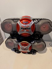 2x Sony Xplod CFD-G505 Boomboxes Neither Working For Parts
