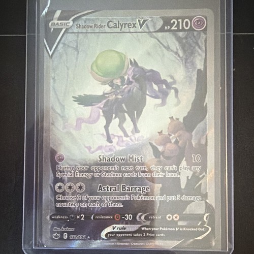 Shadow Rider Calyrex V 172/198 Chilling Reign Holo UR EN 2021 210 HP