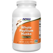 NOW Foods Supplements, Whole Psyllium Husks, Granule, Non-GMO Project Verified,