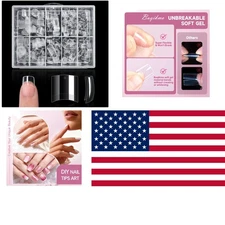 Clear 500PCS Short Nail Tips - 12 Sizes ABS Artificial Nails for Stunning Looks