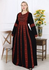Traditional Embbroidered Abaya Sleeves Palestinian-Jordanian Style Embroidery