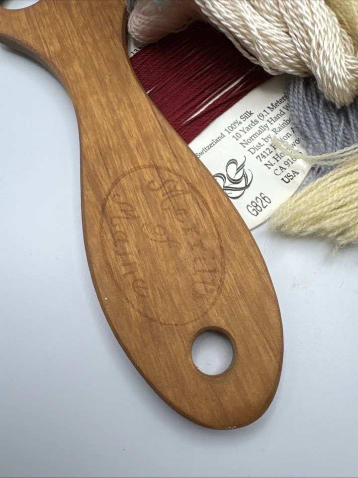 Yarn Thread Rack Holder and Mixed Lot of Needlepoint Thread and Crochet Yarn - Image 2 of 4