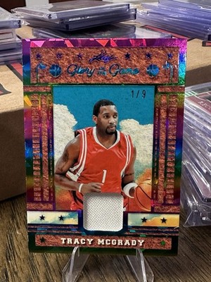 2025 Leaf Glory Of The Game Used Jersey Tracy McGrady 1/9 1st Off The Line