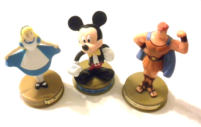 2002 McDonalds Disney 100 Years Mickey, Alice and Hercules Figure's