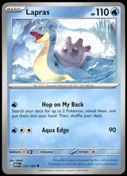 Lapras 131/165 Scarlet & Violet 151 Uncommon