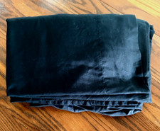 EUC 100 Microfiber Black Twin Sheet Set-Flat Fitted, No Pillow Case