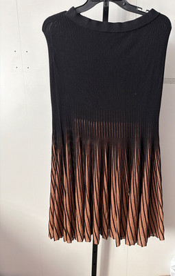 Ulla Johnson Emilia Skirt Black & Copper Sz Small Pre-Loved Flaw
