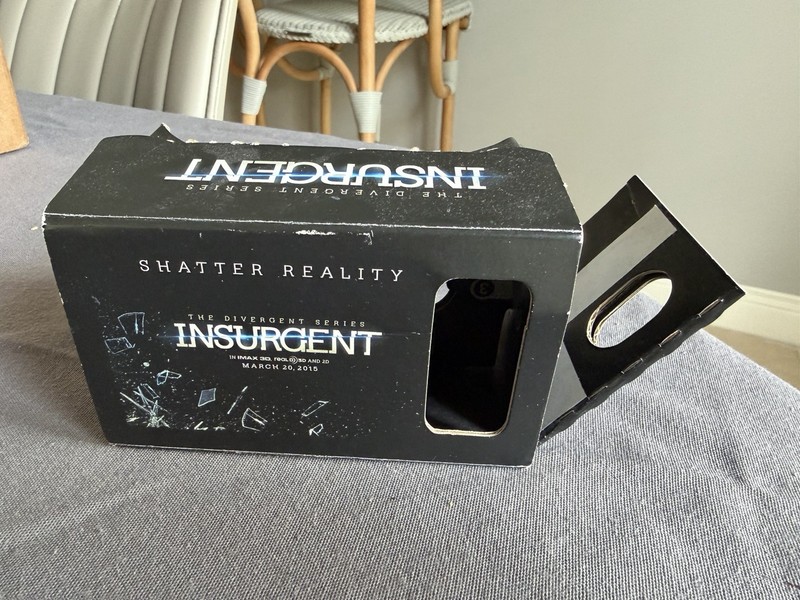 The Divergent Series Insurgent Promo Smartphone VR Headset Cardboard Viewer Rare