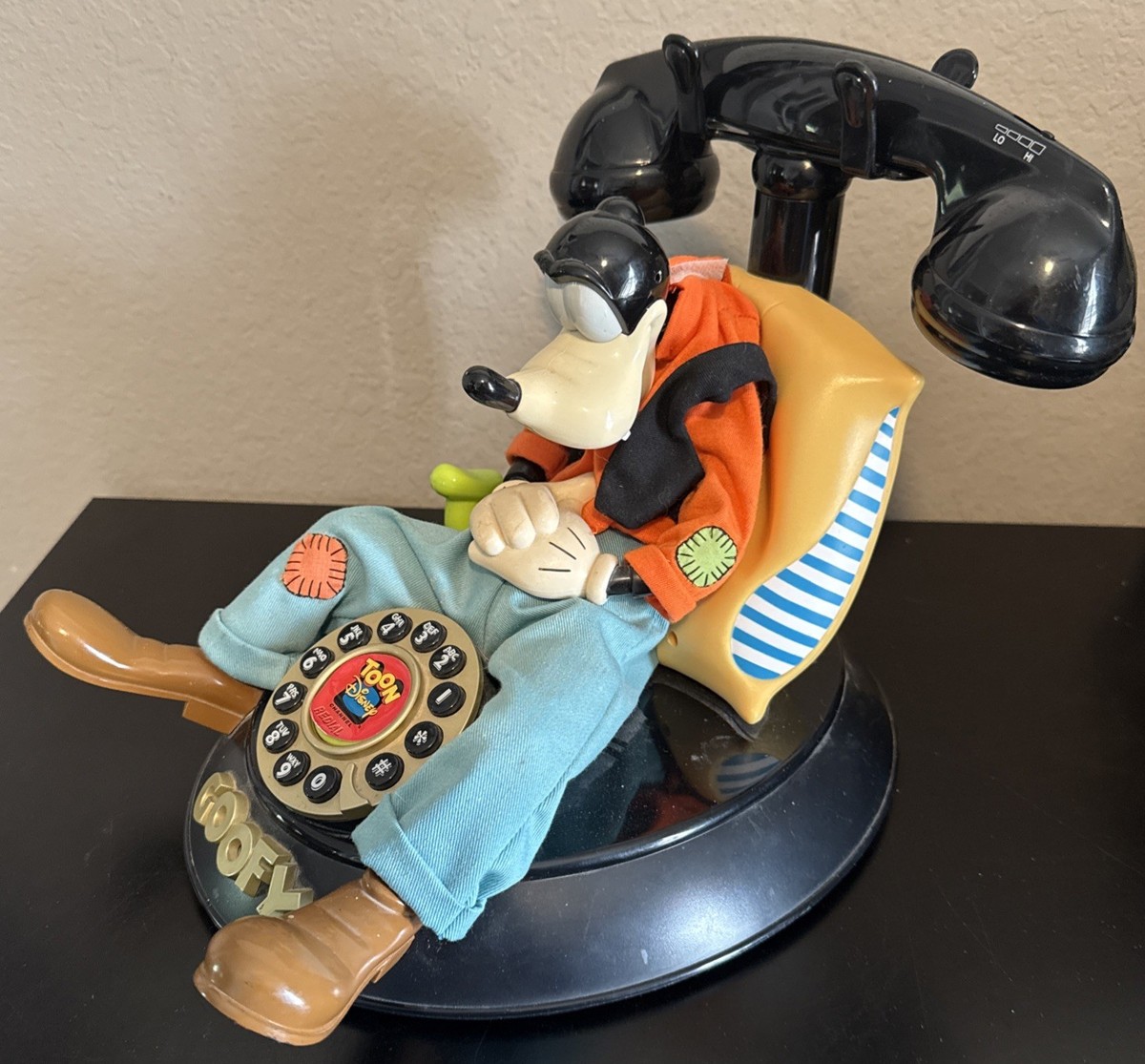 Disney Telemania Goofy Animated Talking Landline Telephone Toon