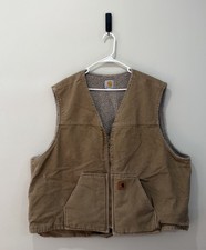 Carhartt V26 FRB Sherpa Lined Work Canvas Vest Ranch Workwear Western 3XL