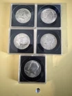 Lot of 5 40% Silver Kennedy Half Dollars 1965 1967 1968-D XF/AU Coins