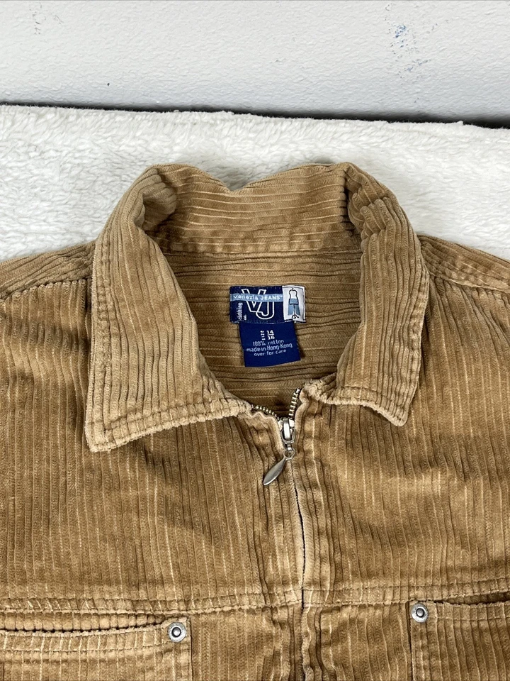 Jeans Venezia vintage veludo marrom feminino zíper completo tamanho 14/20 - Imagem 3 de 4