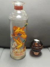 Cabin Still mallard duck whiskey decanter with amber lid vintage