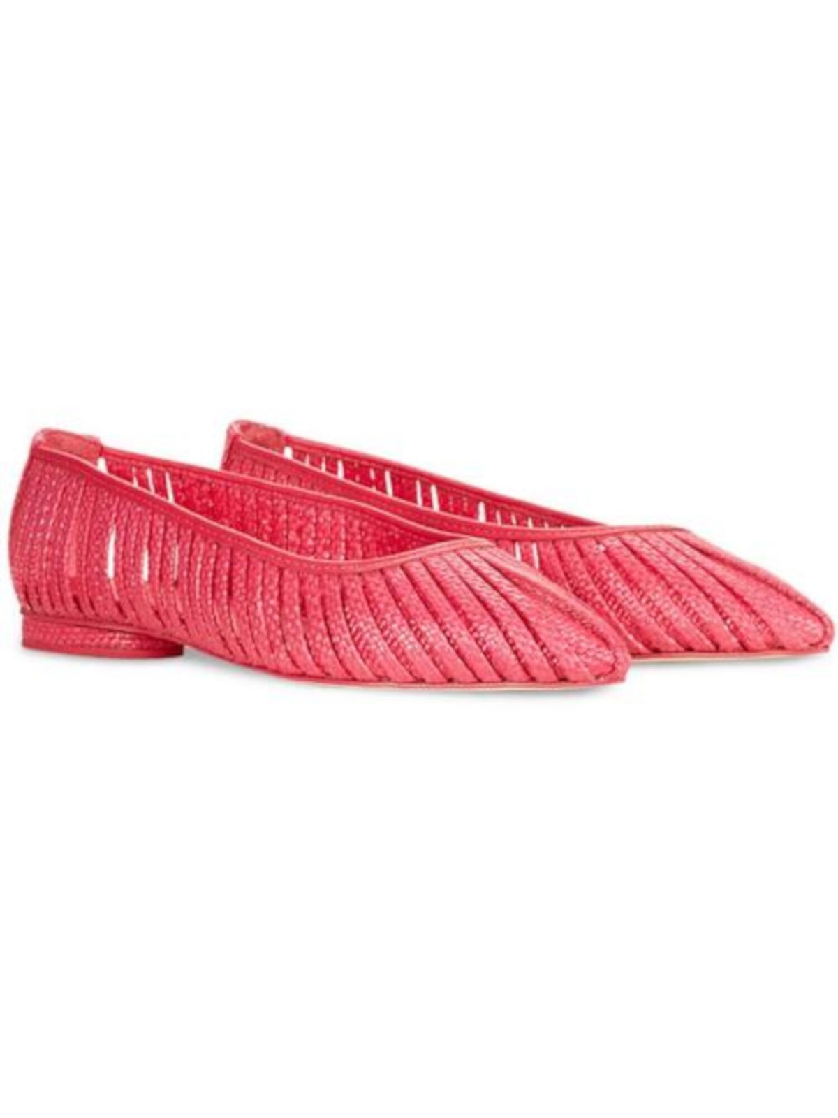 CULT GAIA Женские слипоны на плоской подошве с заостренным носком Camellia Pink Raffia Padded Leena 39 16890₽
