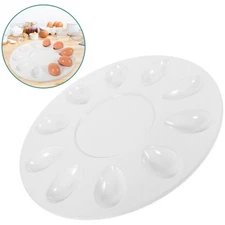 Egg Tray Serveware Deviled Eggs Holder with Handle Serving Dish Container