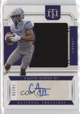 2024 National Treasures Collegiate Silver 10/39 Calvin Austin III Auto 0pb4