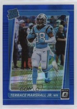 2021 Panini Donruss Optic Rated Rookie Blue Hyper Prizm Terrace Marshall Jr 01sb