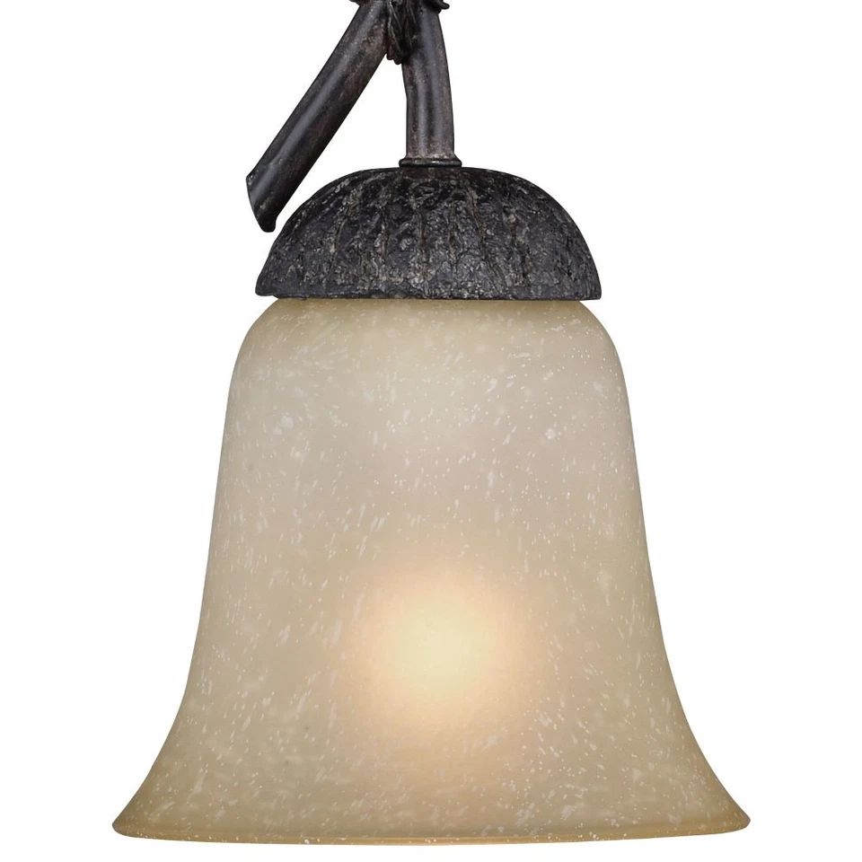 Sierra 1-Light Mini Pendant in Rustic and Bell Style 19.75 Inches Tall and 5.75 - Image 4 of 4