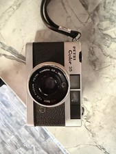 Petri Color 35 Vintage 35mm Film Camera Black Silver Made in Japan Japan