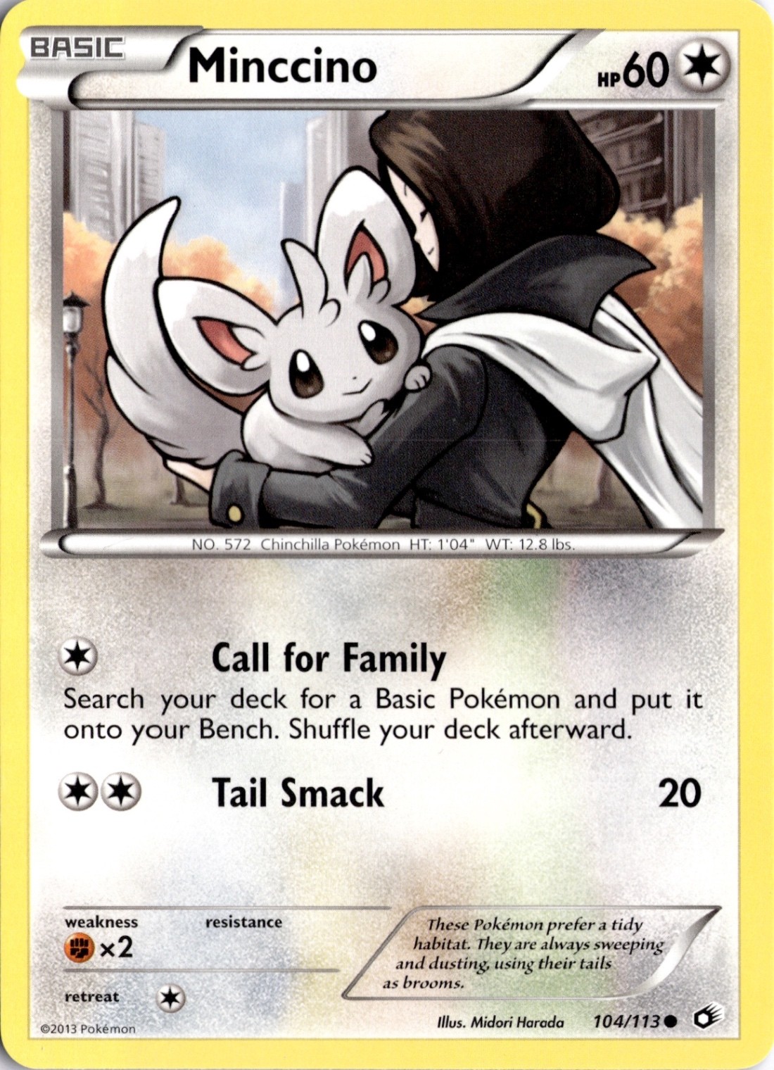 Minccino 104/113 Legendary Treasures Pokémon Card TCG