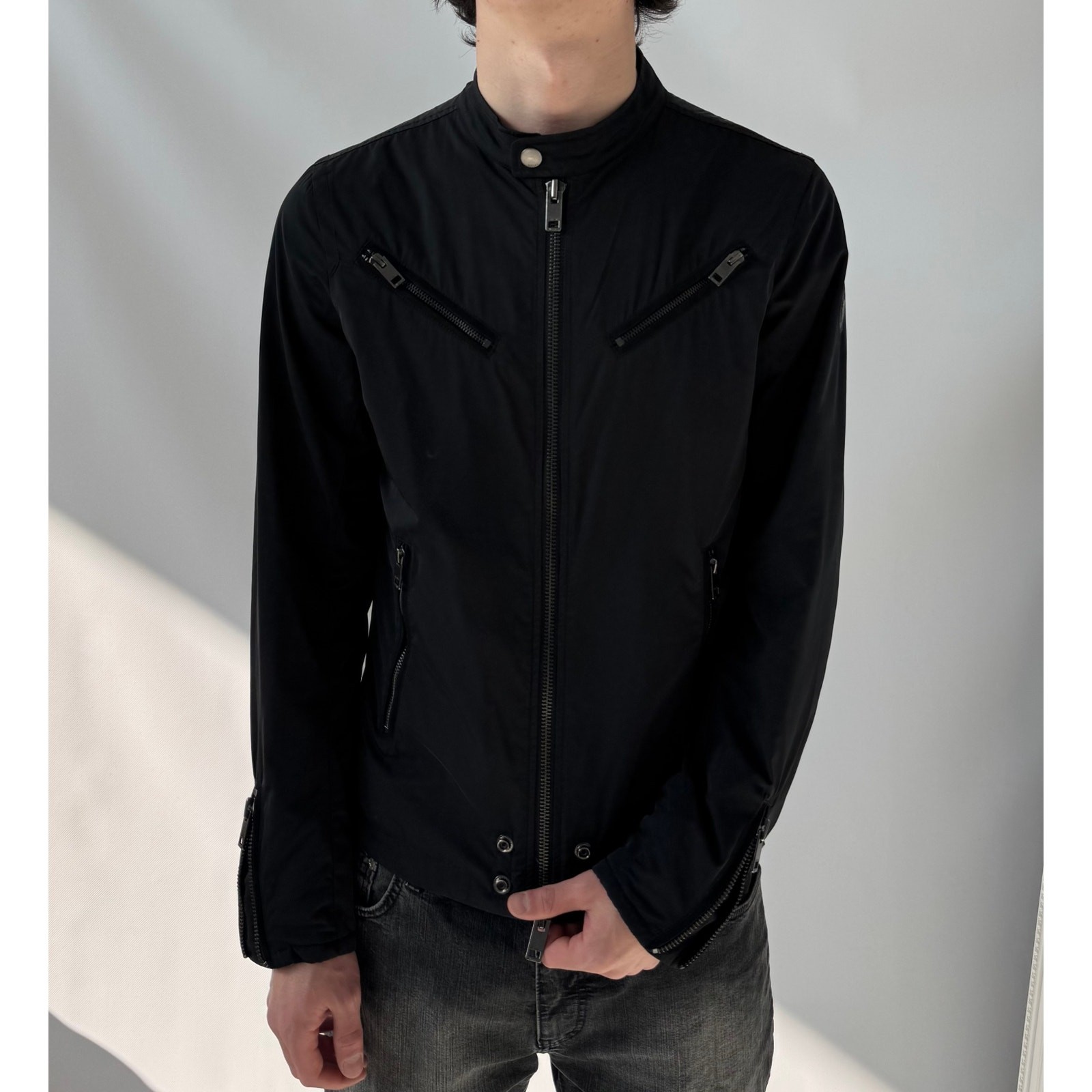 Diesel Black Biker Style Jacket
