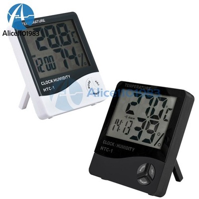 Thermometer Indoor Digital LCD Hygrometer Temperature Humidity Meter with Alarm 