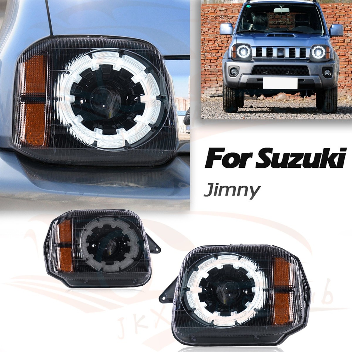 COB Lens Headlight k Projector LED Turn Lamp For Suzuki Jimny JB23