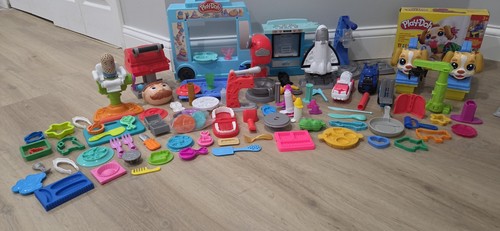 Play-Doh Tools & Molds Large Mixed Lot Cutters Rollers Shape Presses