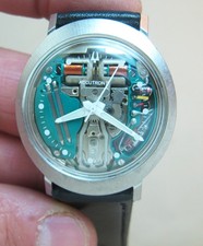 OROLOGIO UOMO 214 ACCUTRON SPACEVIEW ACCIAIO INOX TUNING FORK REVISIONATO N1
