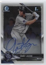 2018 Bowman Draft Chrome Draft Pick Auto Grant Lavigne #CDA-GL Auto 2a9