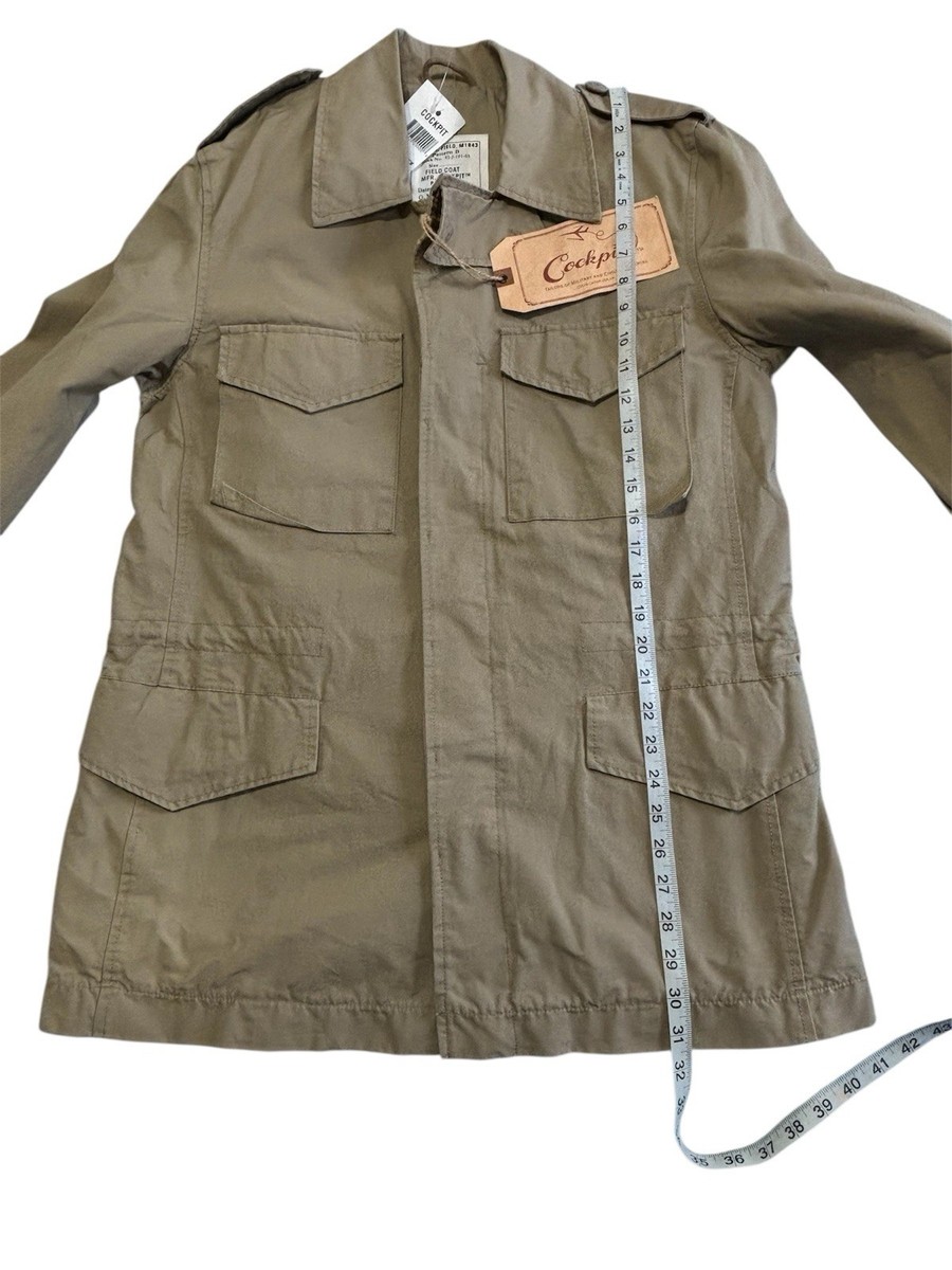NWT Cockpit USA Men's Z26A006 M1943 Field Coat Jacket M