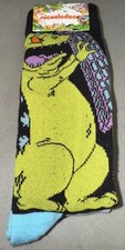 Nickelodeon Rugrats Reptar Socks Novelty Size 6-12 NEW Two Pairs