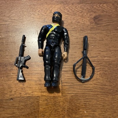 1986 US Forces American Defense 3.75'' Black Belt Ninja Figure Remco w Gun
