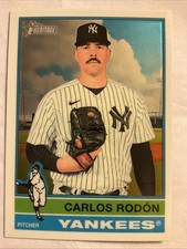 2025 Topps Heritage - High Number SP Carlos Rodon #481 Chrome Refractor