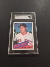 1985 Topps Baseball #181 Roger Clemens Rookie Card SGC 9 MINT