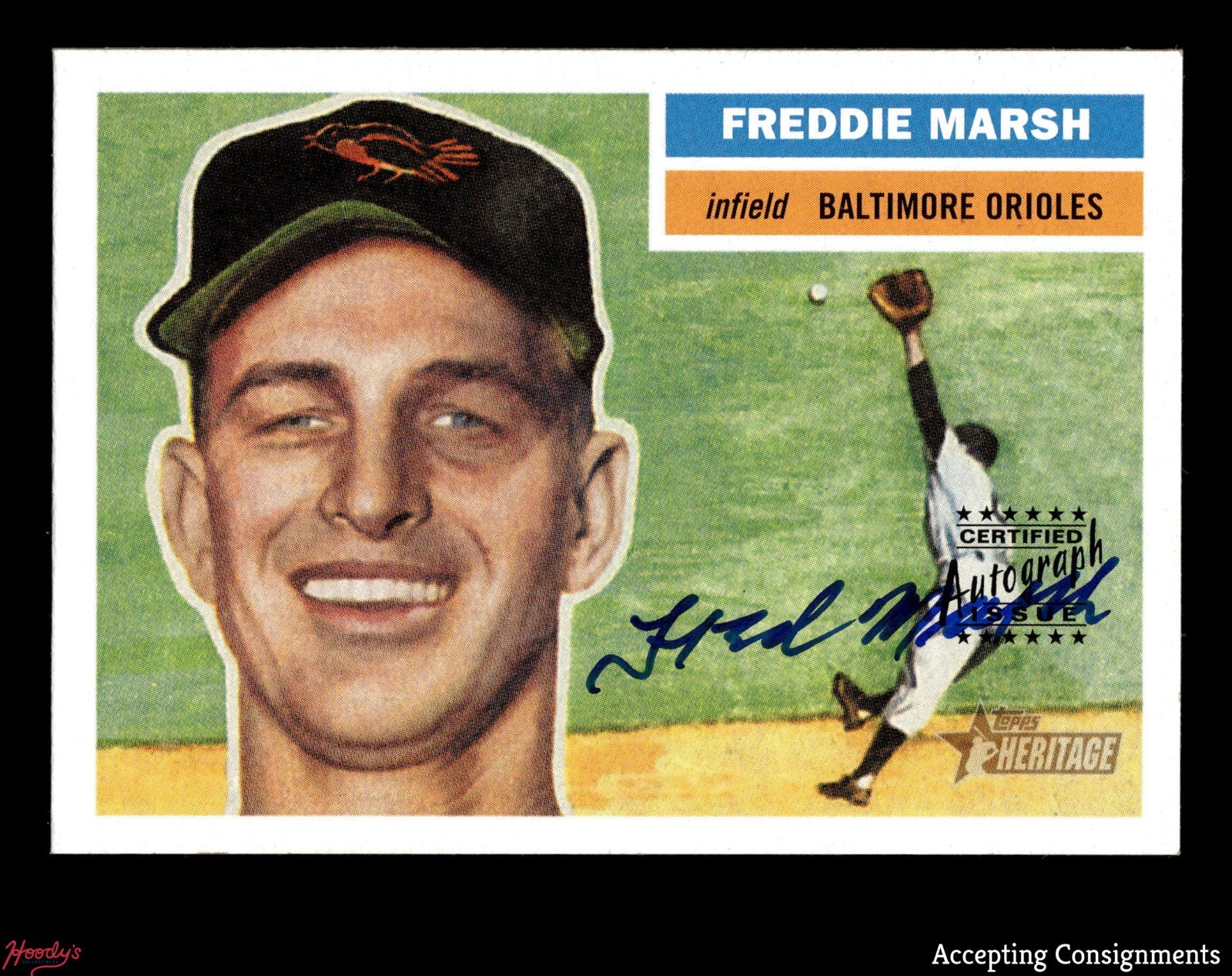 2005 Topps Heritage Real One Autograph #FM Fred Marsh AUTO ORIOLES