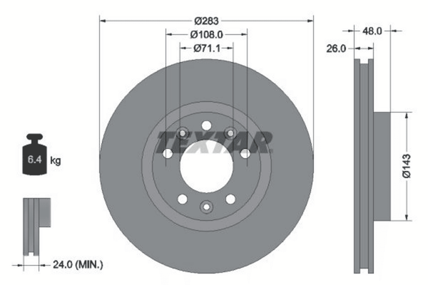 2X Bremsscheibe Vorderachse FüR CitroËN Fiat Opel Peugeot Berlingo C4 Grand-image
