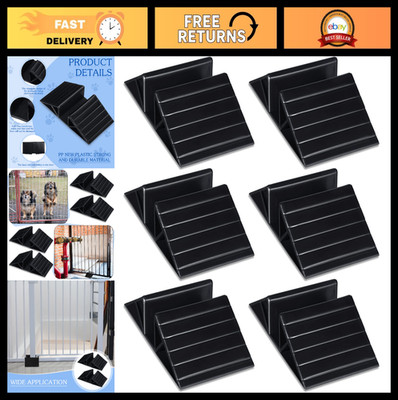 6 Pcs Freestanding Dog Gate Stabilizer Feet - Plastic Triangle Reinforcement for