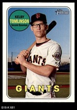 2018 Topps Heritage #681 Kelby Tomlinson Giants 8 - NM/MT