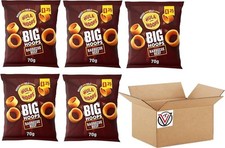 Hula Hoops Big Barbecue Beef 20 x 70g Flavour  Snack Bag fast shipping