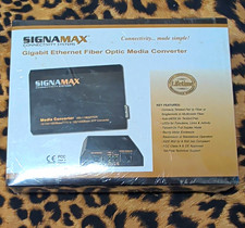 Signamax Gigabit Ethernet Fiber Optic Media Converter 065-1196A