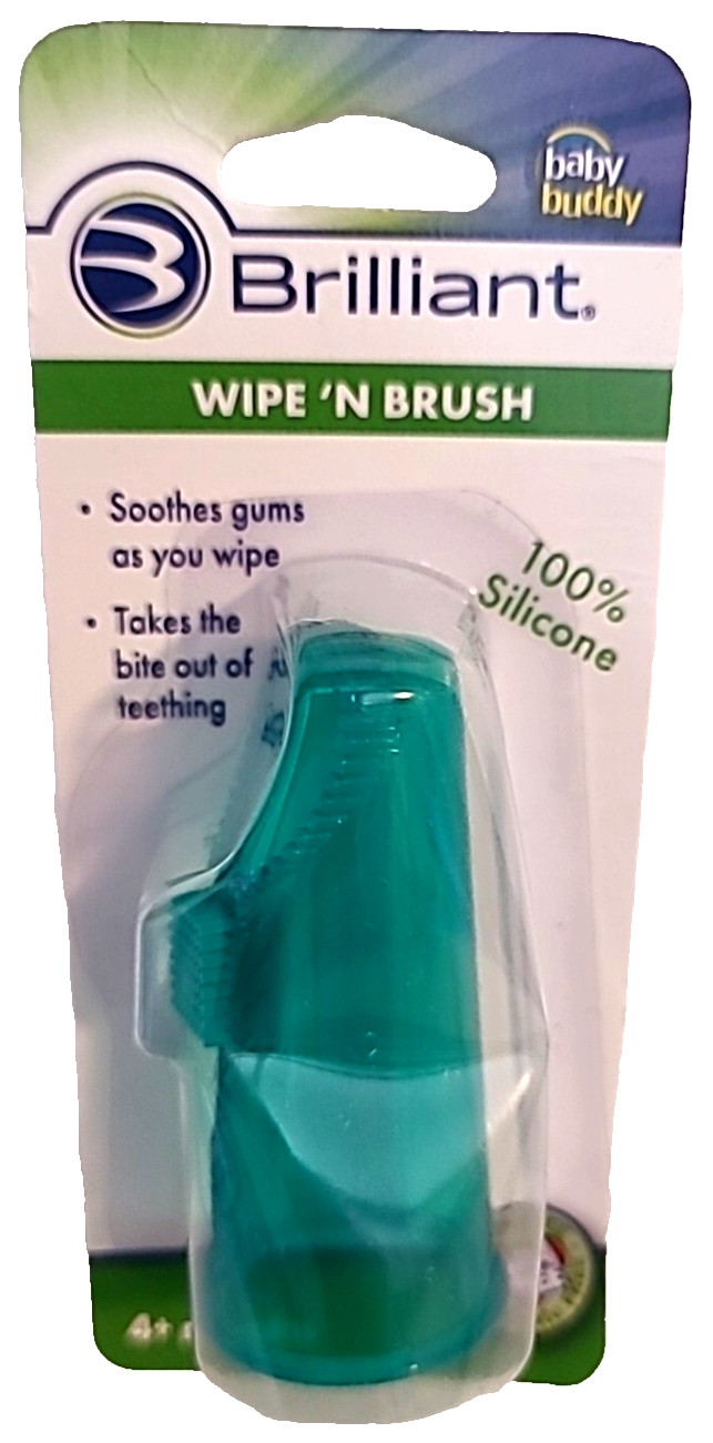 Baby Buddy Wipe N Brush Silicone Toothbrush W/ Tooth Tissues