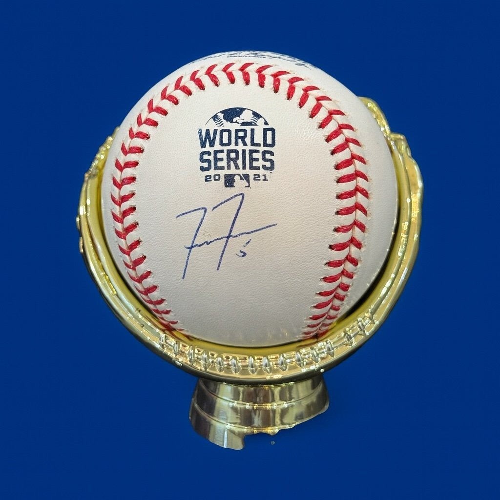 Freddie Freeman Signed 2021 World Series Baseball Fanatics Auth Braves Champs! 
