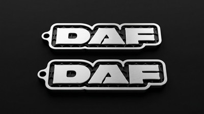 2x DAF LKW Schlüsselanhänger Set DAF XF XG XD Logo Schlüsselring LKW Fahrer Geschenk LKW UK