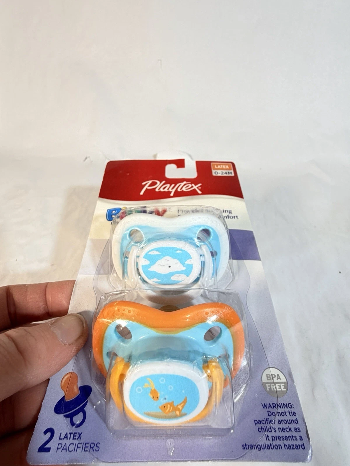 Vintage Playtex Pacifiers Discontinued Goldfish And Clouds Binky NEW