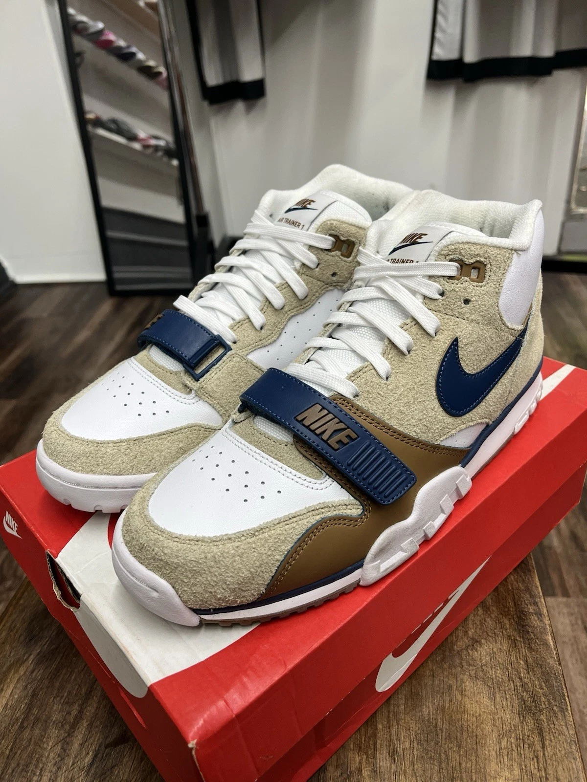 Scarpe Nike Air Trainer 1 marrone calcare blu valeriana DM0522 200 uomo taglia 11